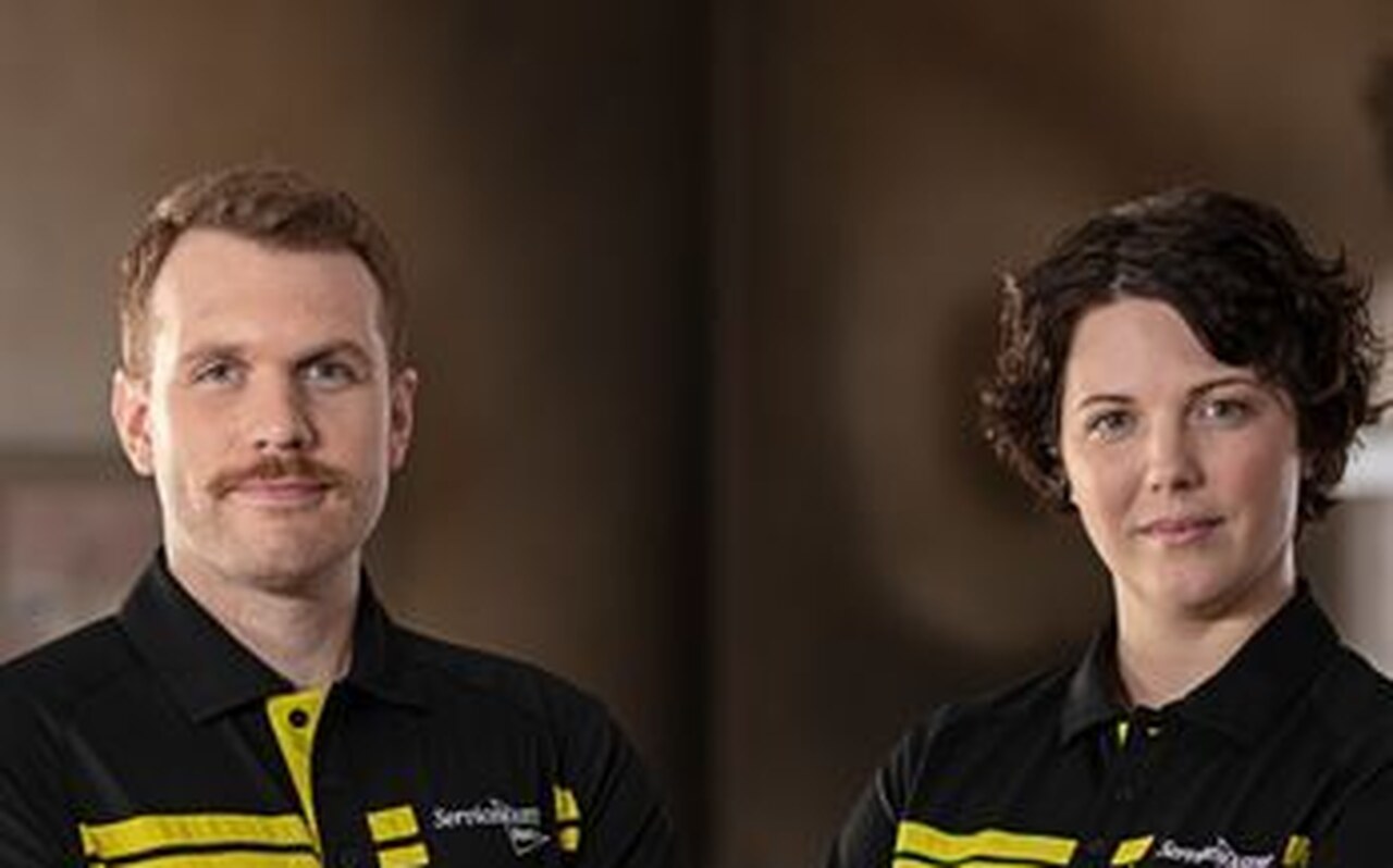 ServiceMaster Restore franchise owners in branded polos - the kind of existing owners you'll meet on Discovery Day in Atlanta